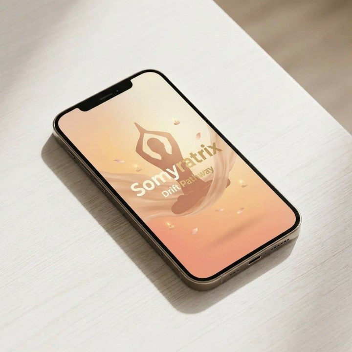 Phone with Somyratrix course on a light surface